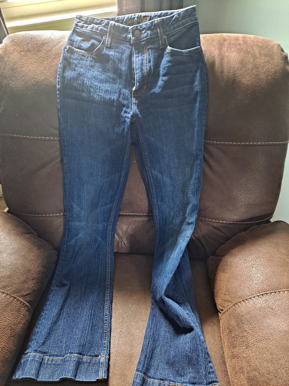 Seven7 Dark Blue Flared Jeans